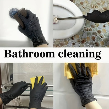  NitDisposablerile Gloves - 50/100 Pack, Durable Non-Slip Gloves for Household Cleaning and Gardening Tasks