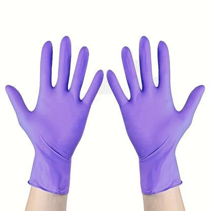  NitDisposablerile Gloves - 50/100 Pack, Durable Non-Slip Gloves for Household Cleaning and Gardening Tasks