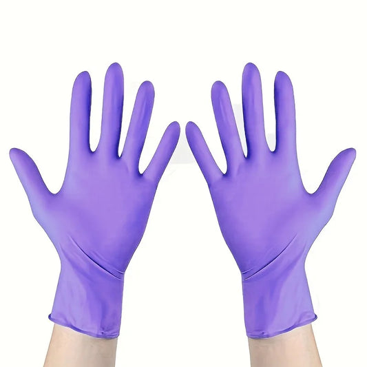  NitDisposablerile Gloves - 50/100 Pack, Durable Non-Slip Gloves for Household Cleaning and Gardening Tasks
